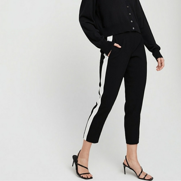 Babaton EUC Conan Black Pant Terado Side Stripe - Picture 2 of 8